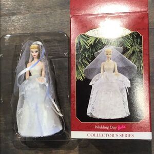 Vintage 1997 barbie wedding day ornament